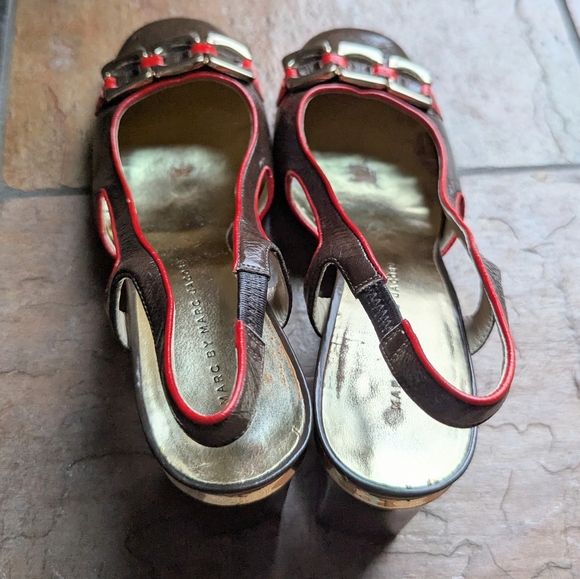 MARC JACOBS mod 60's style slingback pumps 8 39 - Picture 6 of 12